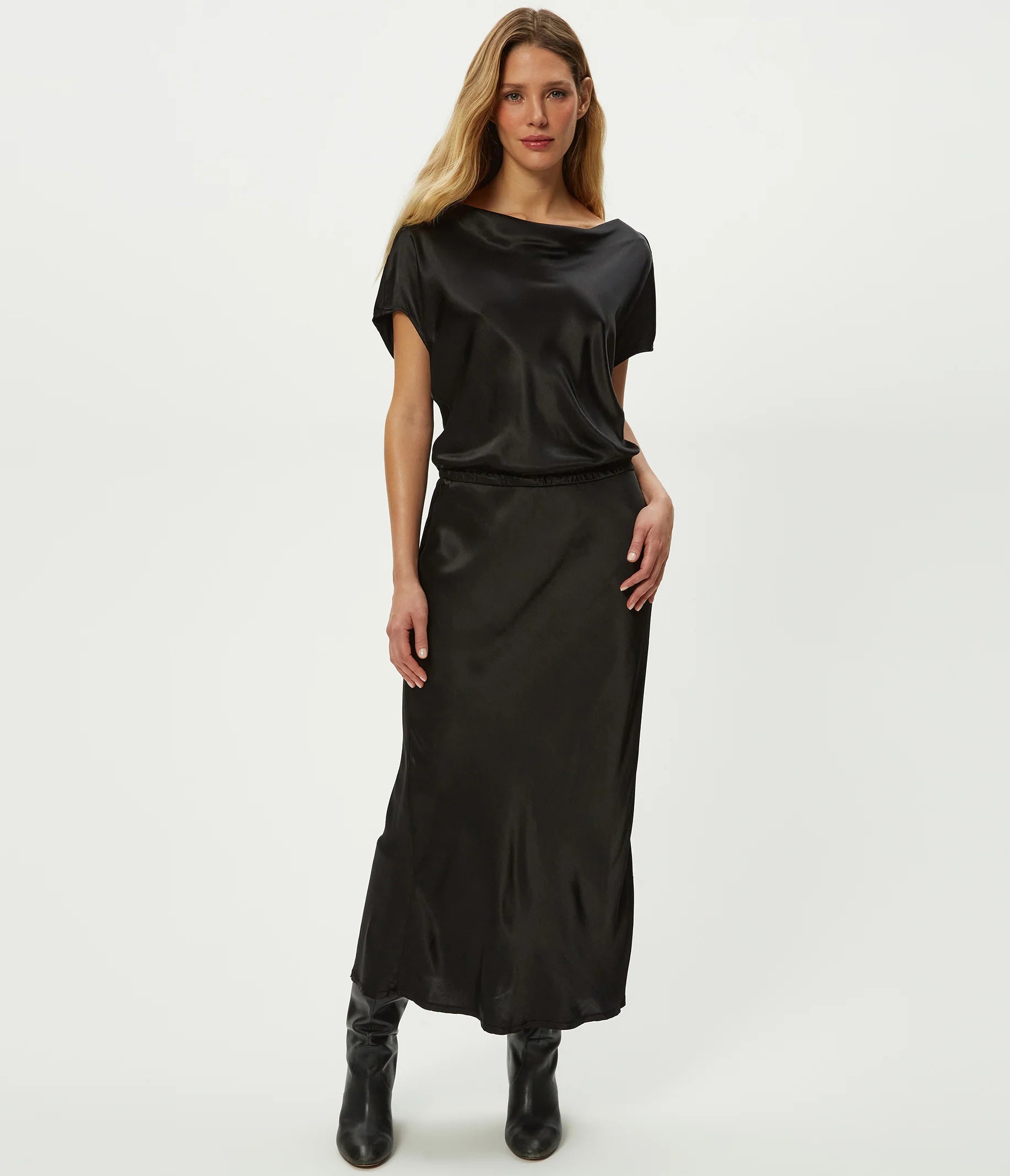 Karter Satin Midi Dress
