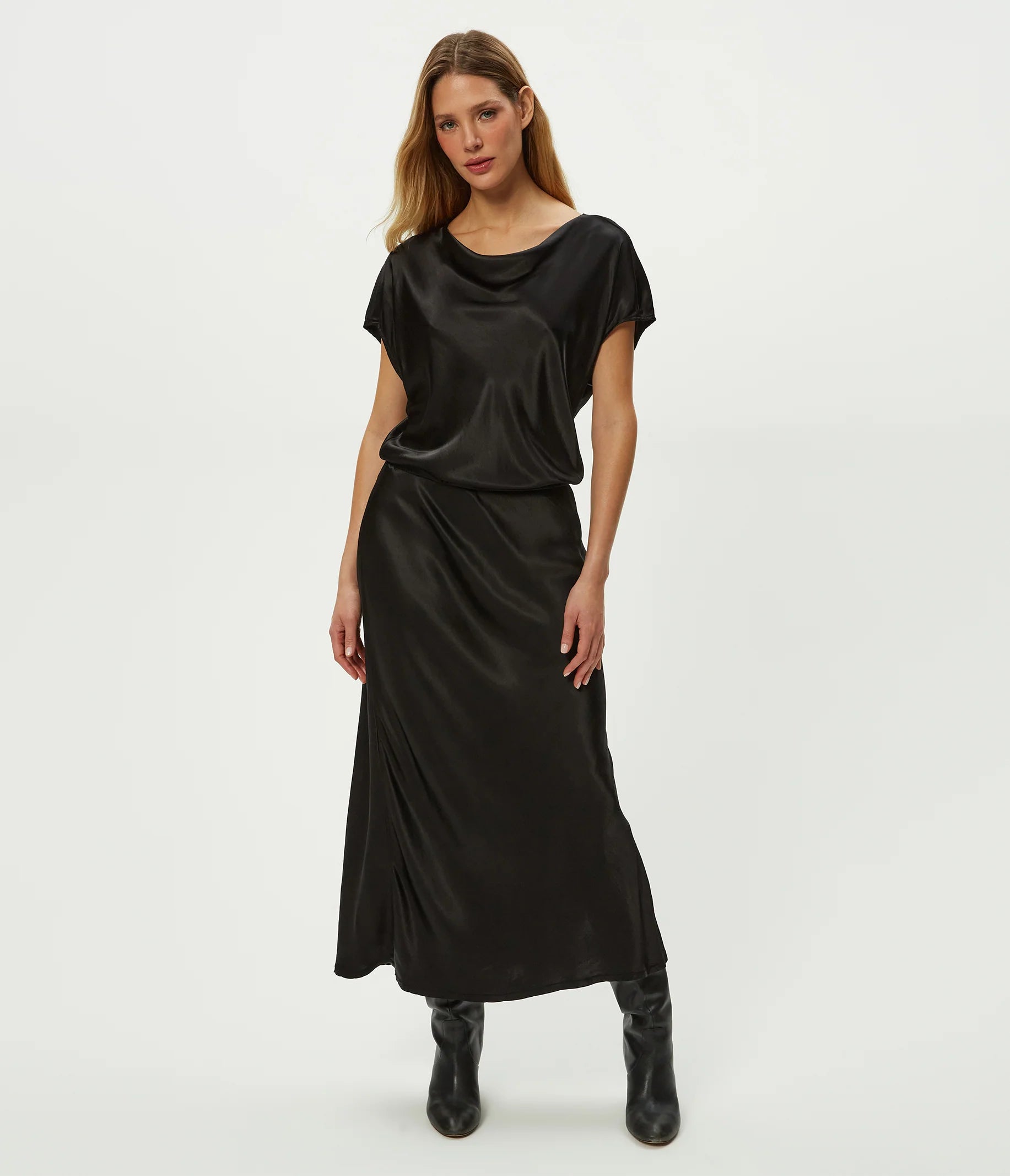 Karter Satin Midi Dress