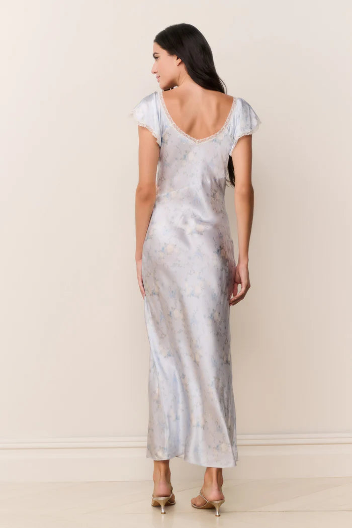 Eline Silk Floral Maxi Dress