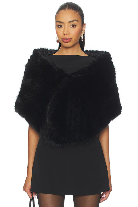 Lucyna Vegan Fur Wrap