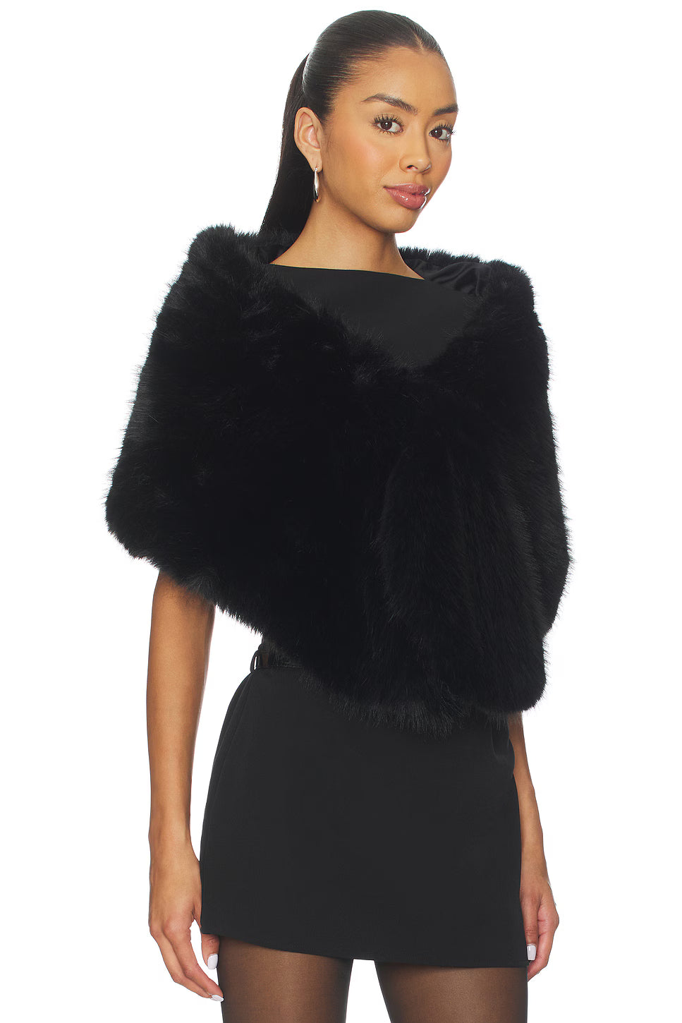 Lucyna Vegan Fur Wrap