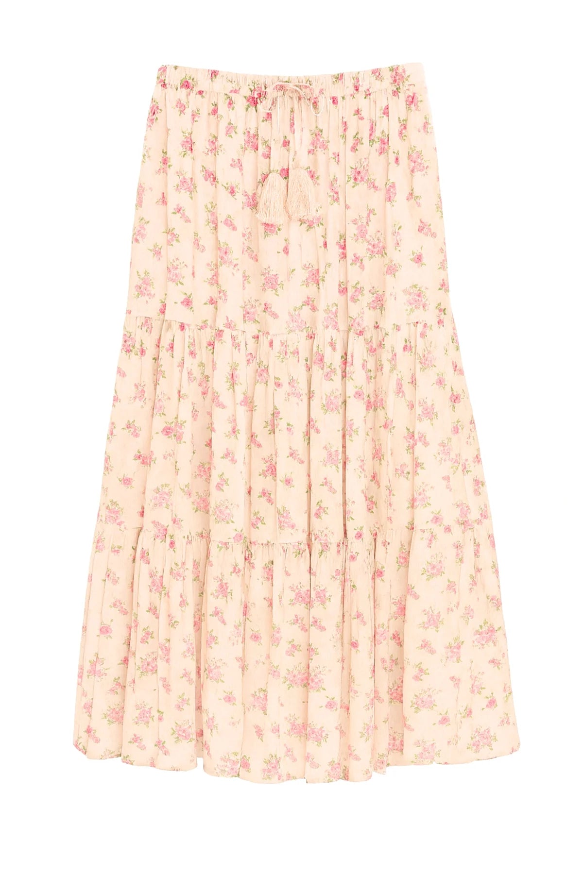 Girls Esme Printed Tiered Maxi Skirt