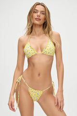 Tidal Floral Micro Bikini Bottom