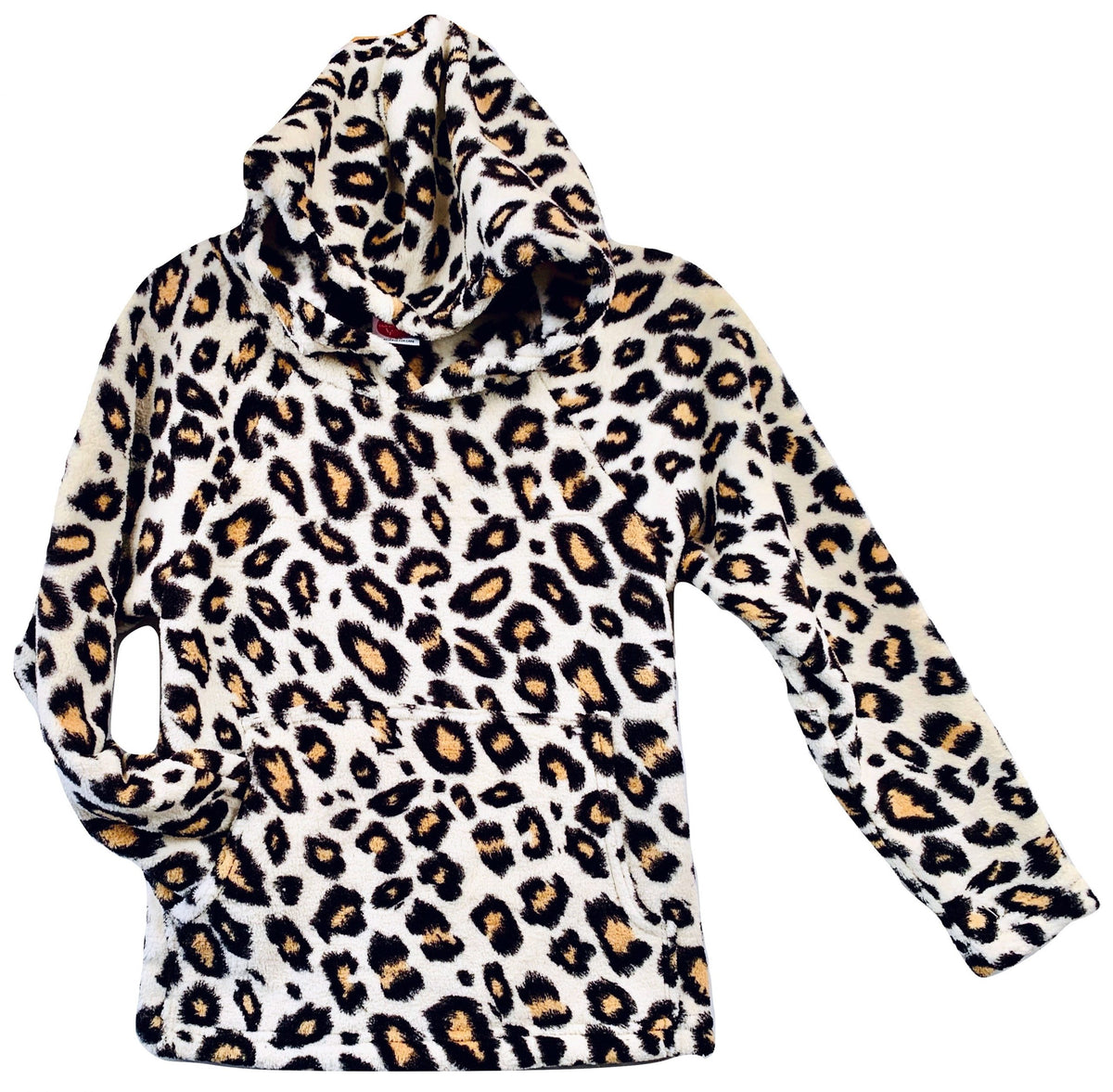 Girls Printed Fuzzy Hoodie