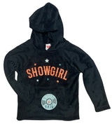 Girls Black 'Showgirl' Hoodie