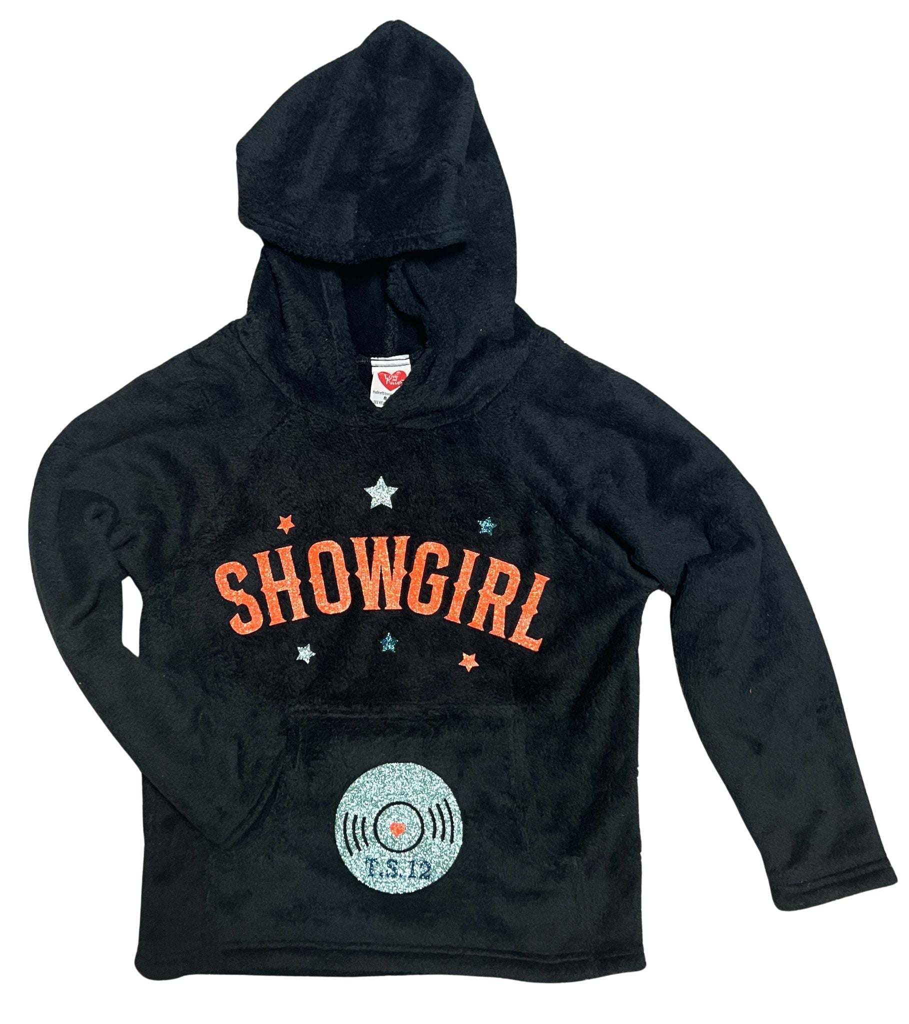 Girls Black 'Showgirl' Hoodie