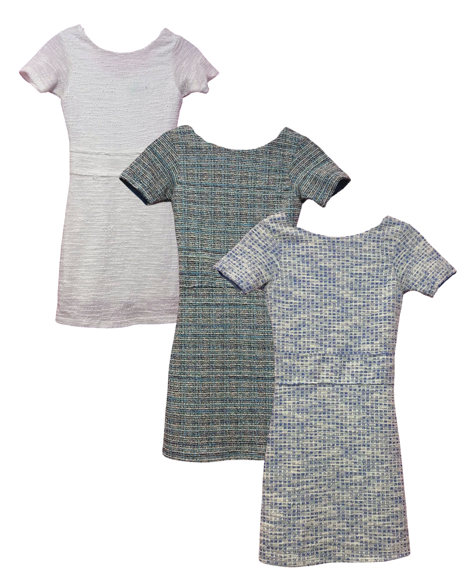 Girls Straight Tweed Dress