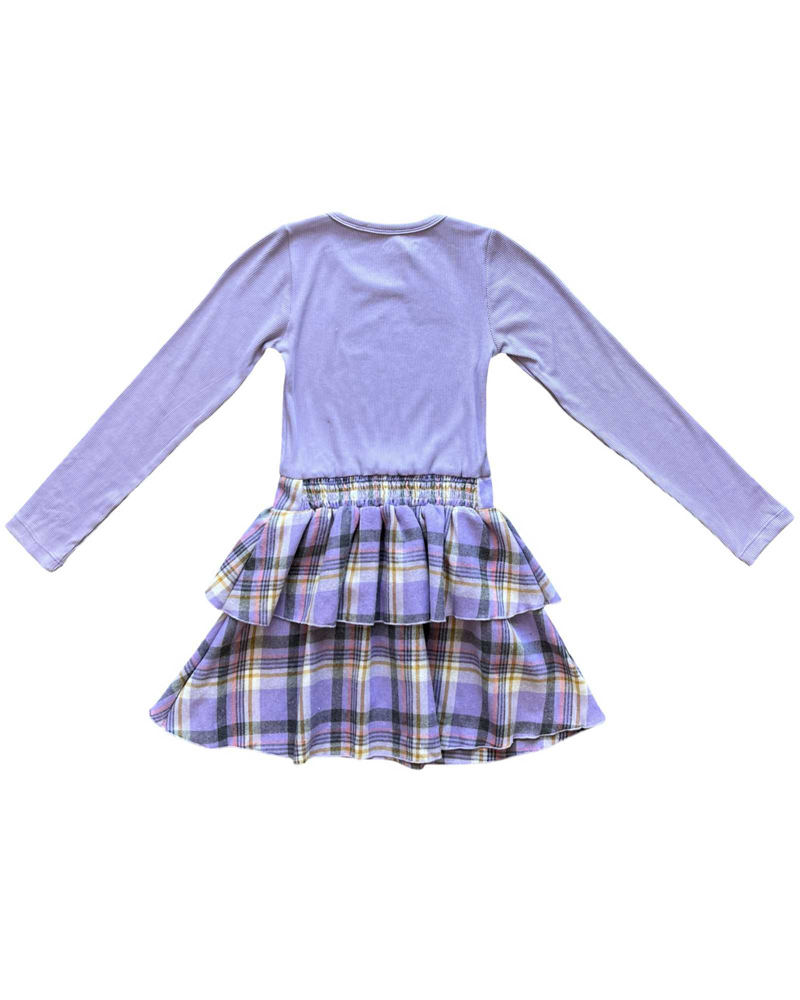 Rhinestone Heart Plaid Skirt Dress
