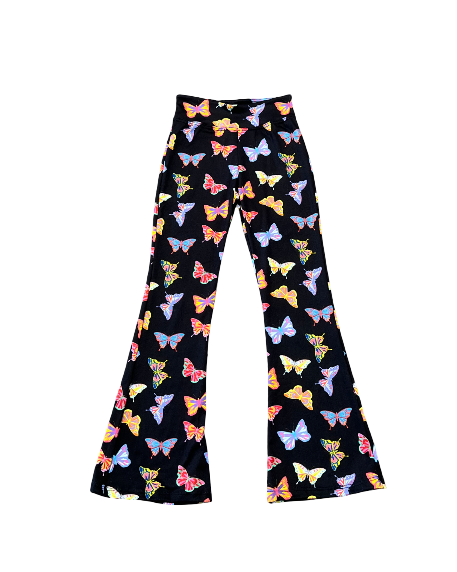 Girls Butterfly Flare Leggings