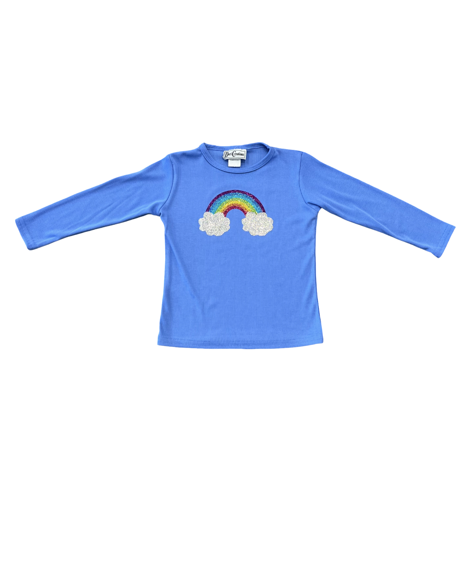 Girls Sparkle Rainbow Top
