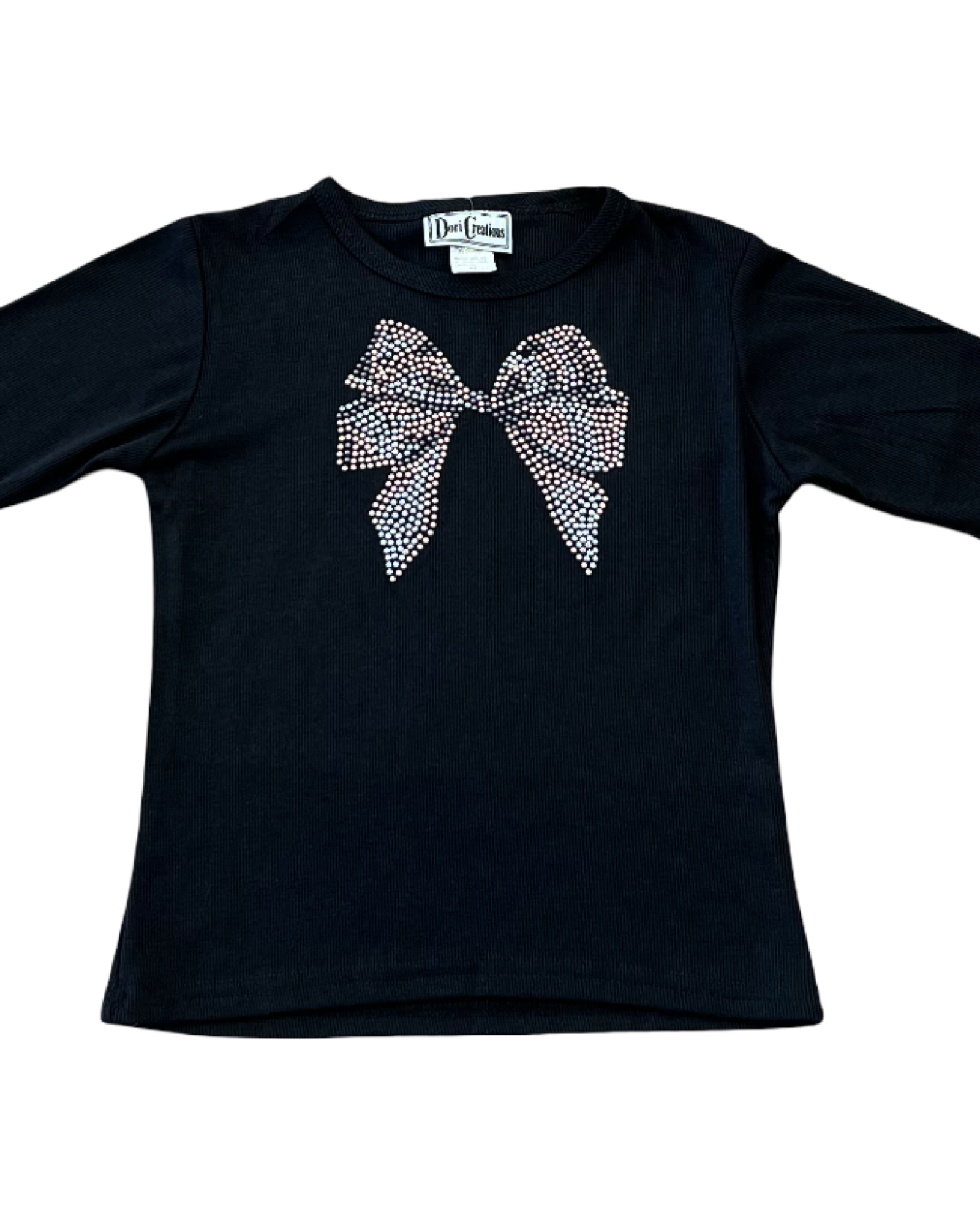 Girls Studded Bow Top