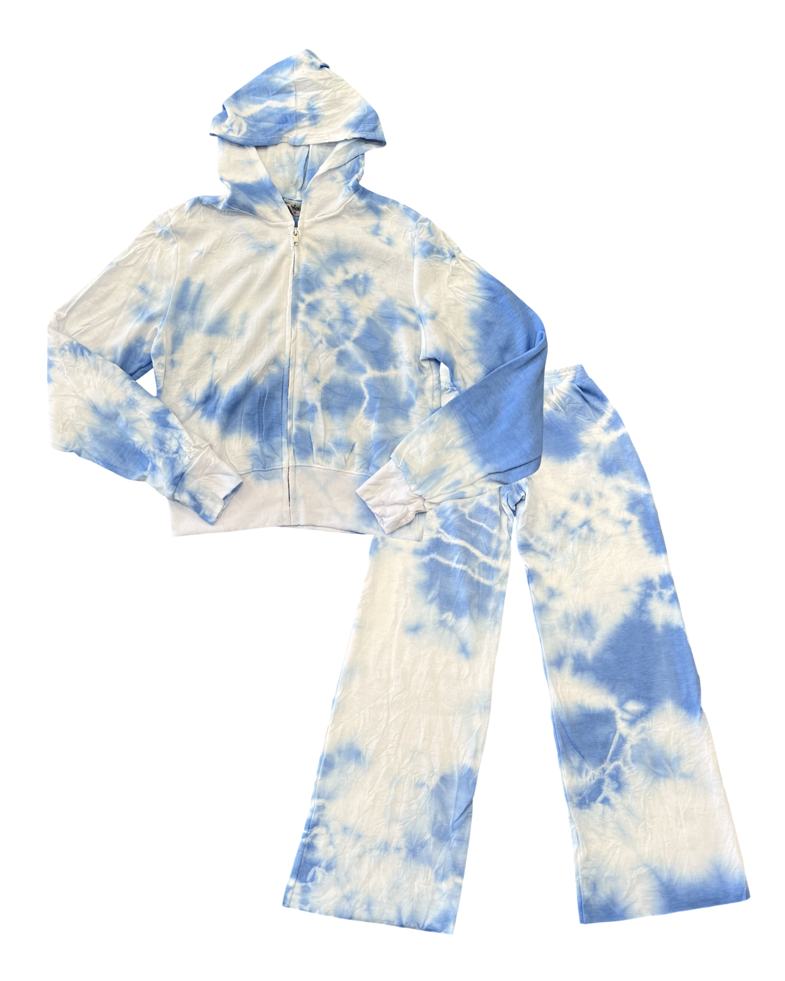 Girls Ice Blue Cloud Hoodie