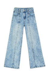 Girls T Seam Carpenter Wide Jeans