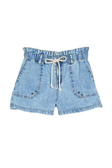 Girls Paperbag Waist Shorts