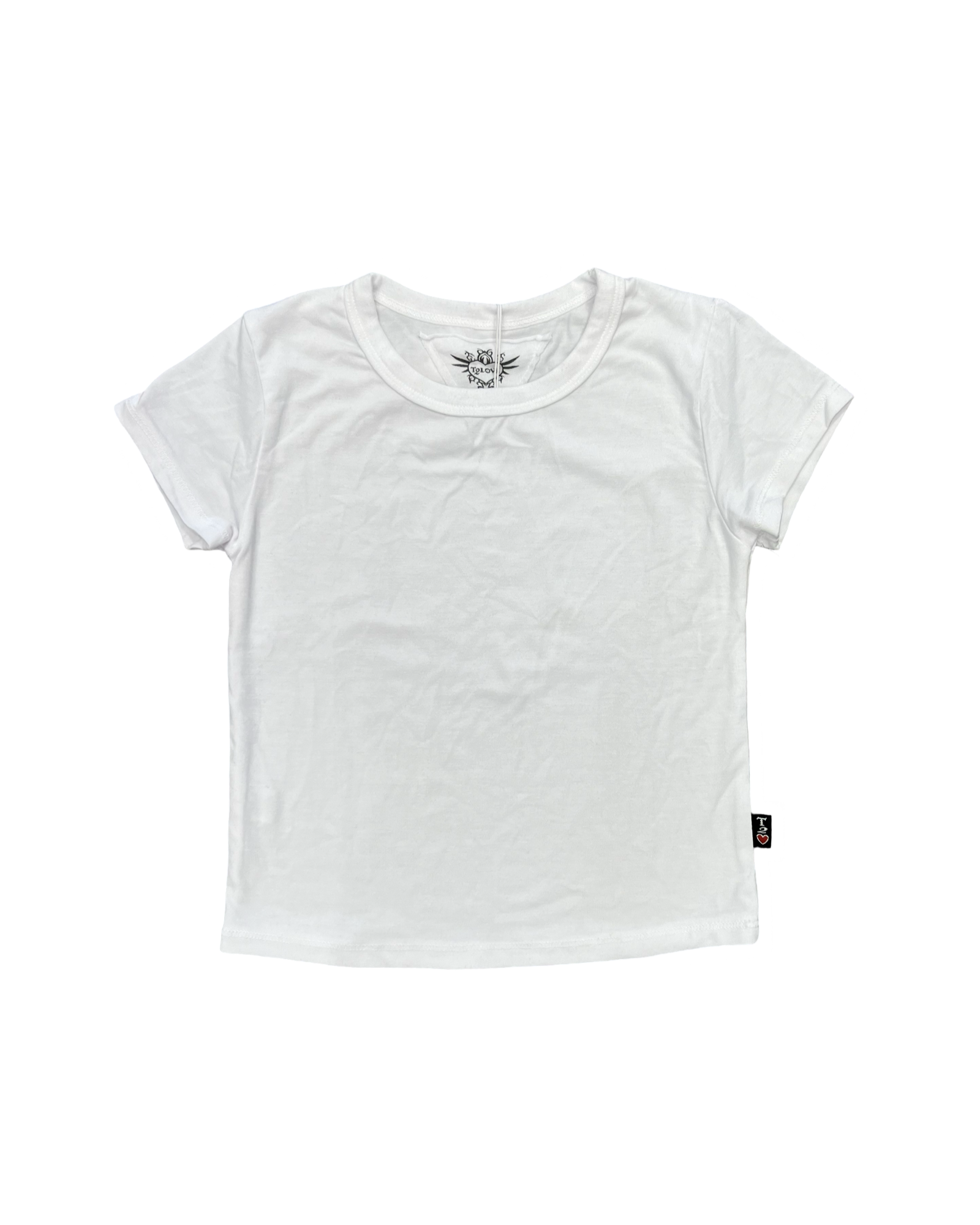 White Crewneck Signature Tee