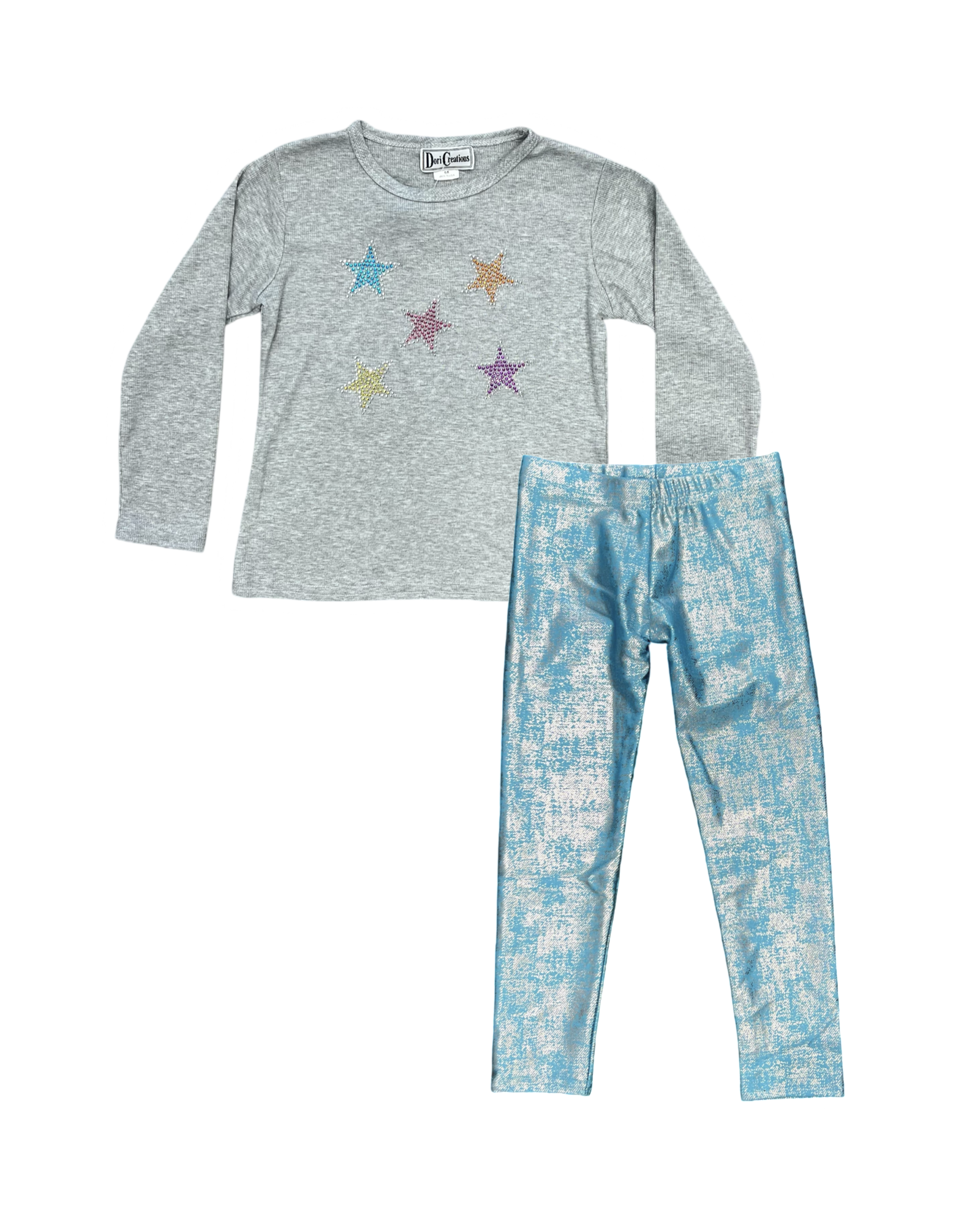 Girls Lamé Leggings