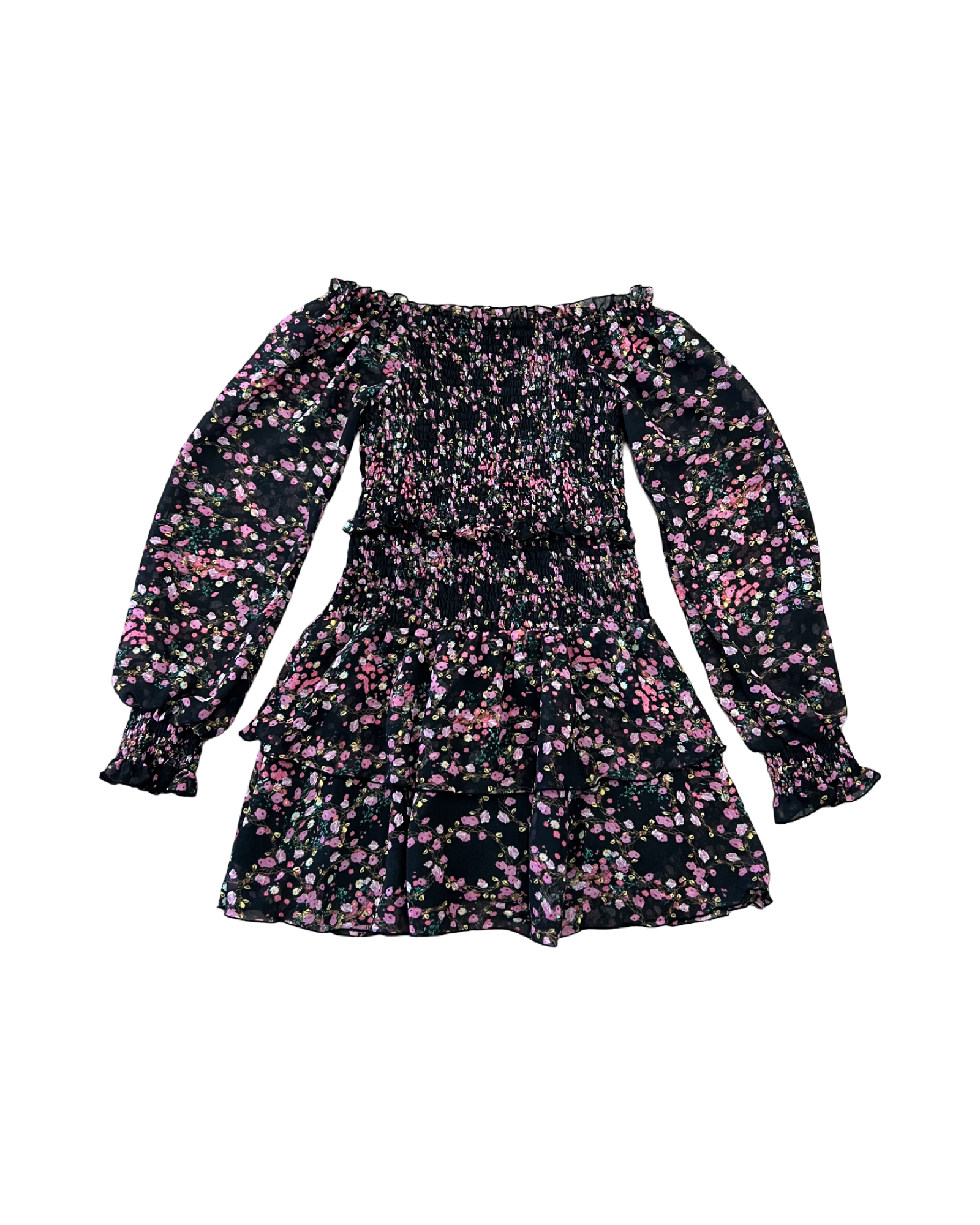 Girls Floral Chiffon Dress