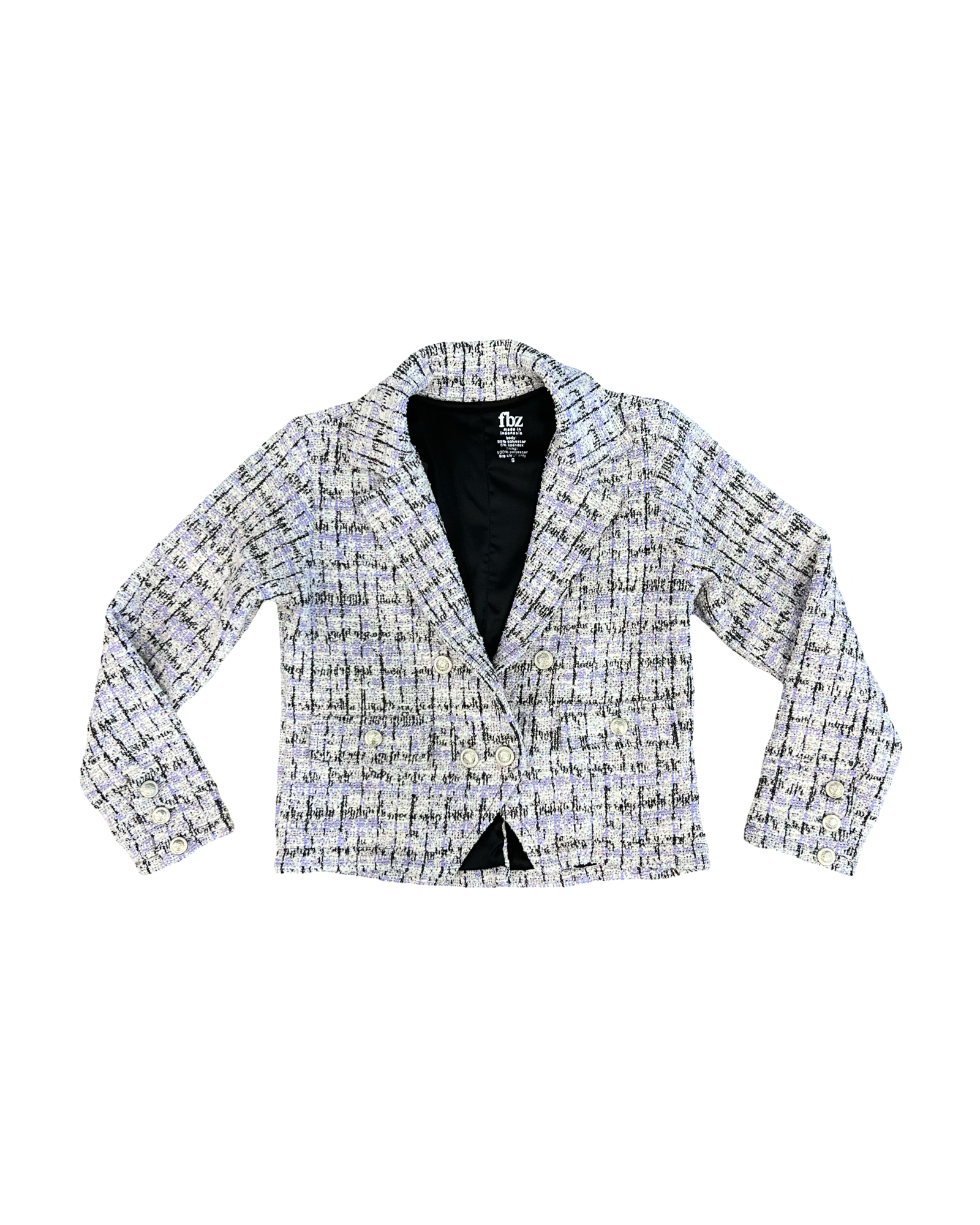 Purple Tweed Blazer