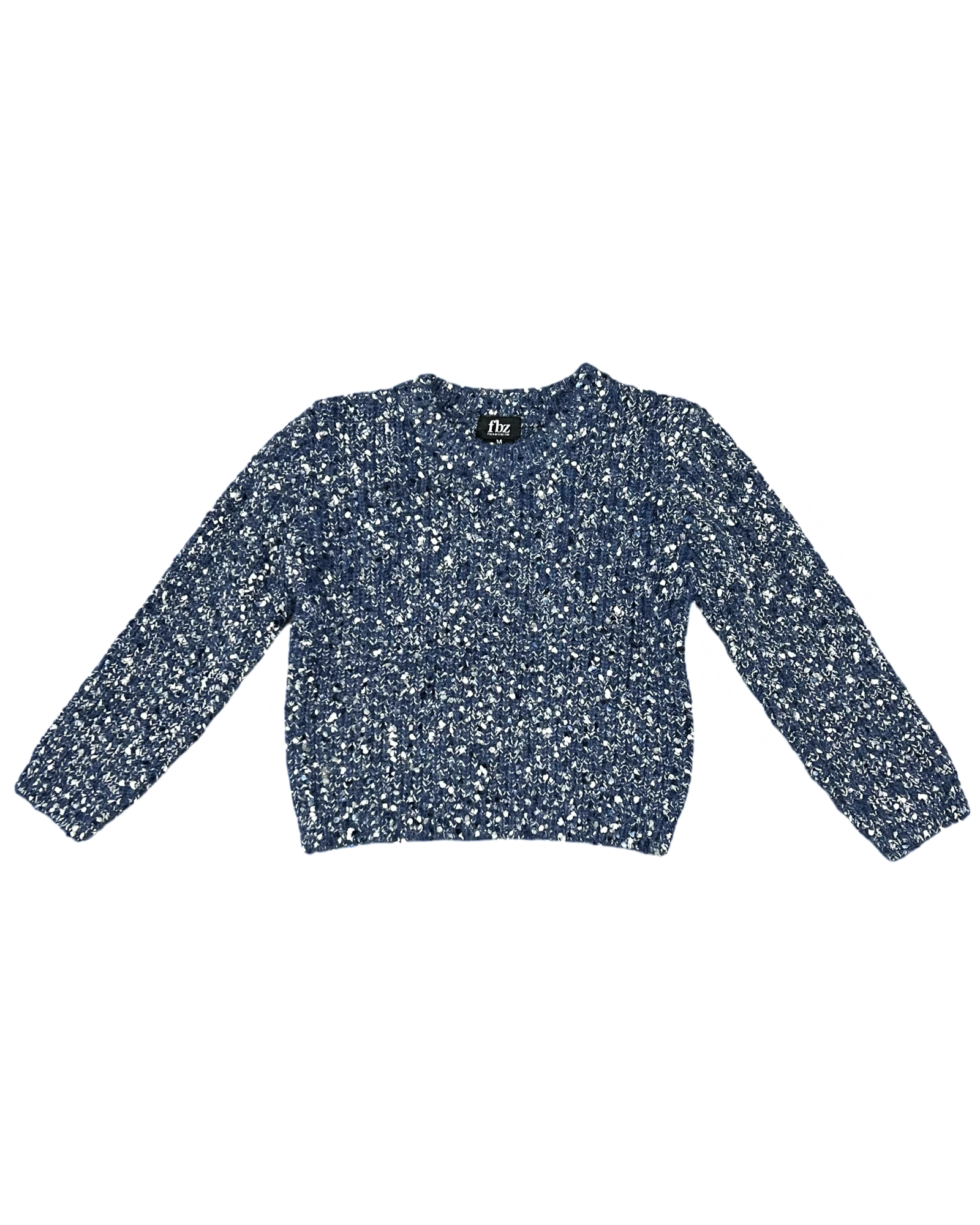 Blue Popcorn Sweater