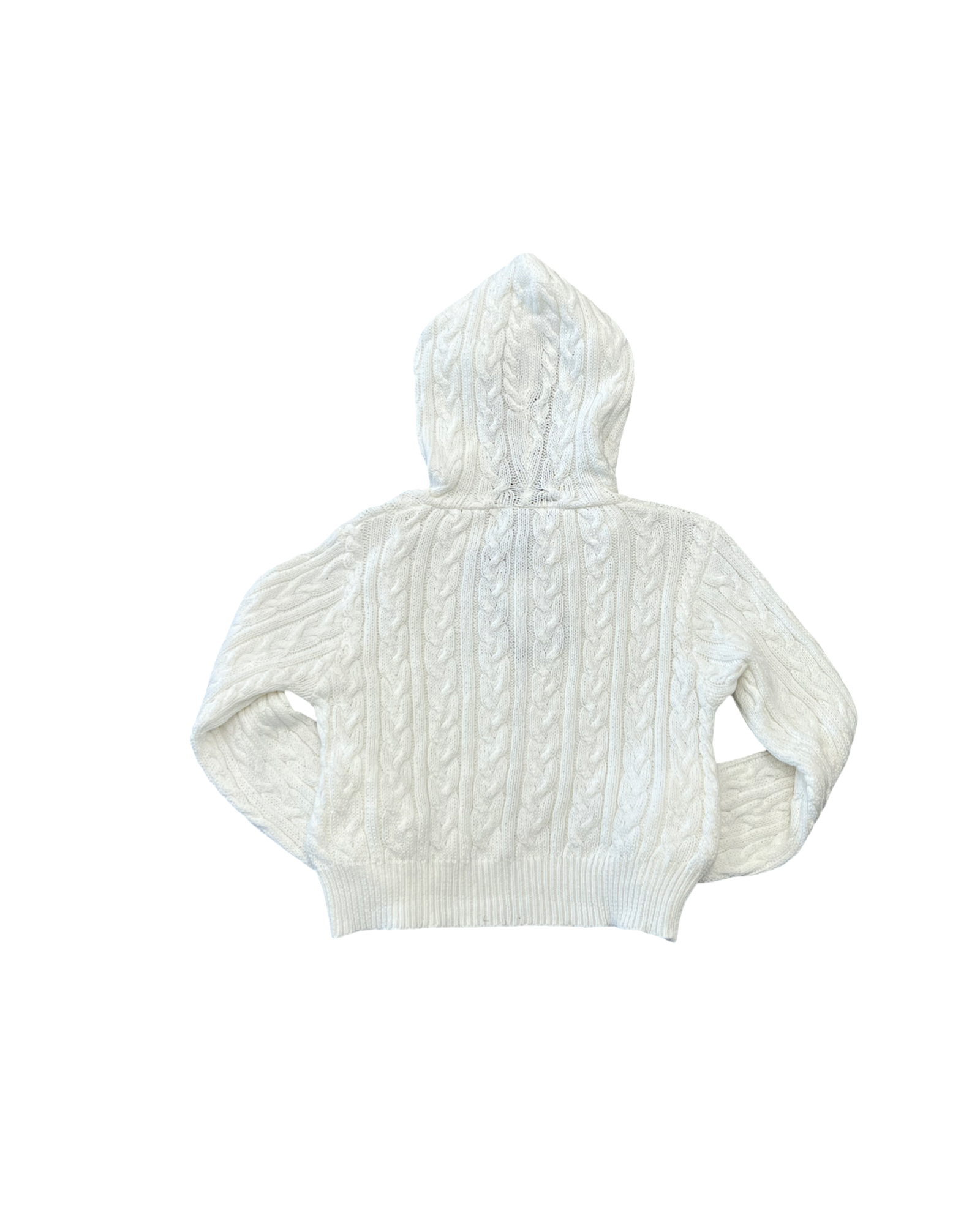 Girls Cable Zip Hoodie Sweater