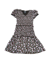 Girls Floral Puff Sleeve Dress