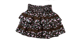 Girls Floral Ruffle Skirt