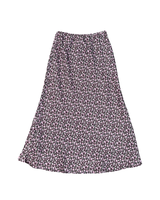 Girls Anastasia Satin Maxi Skirt - Espresso Floral