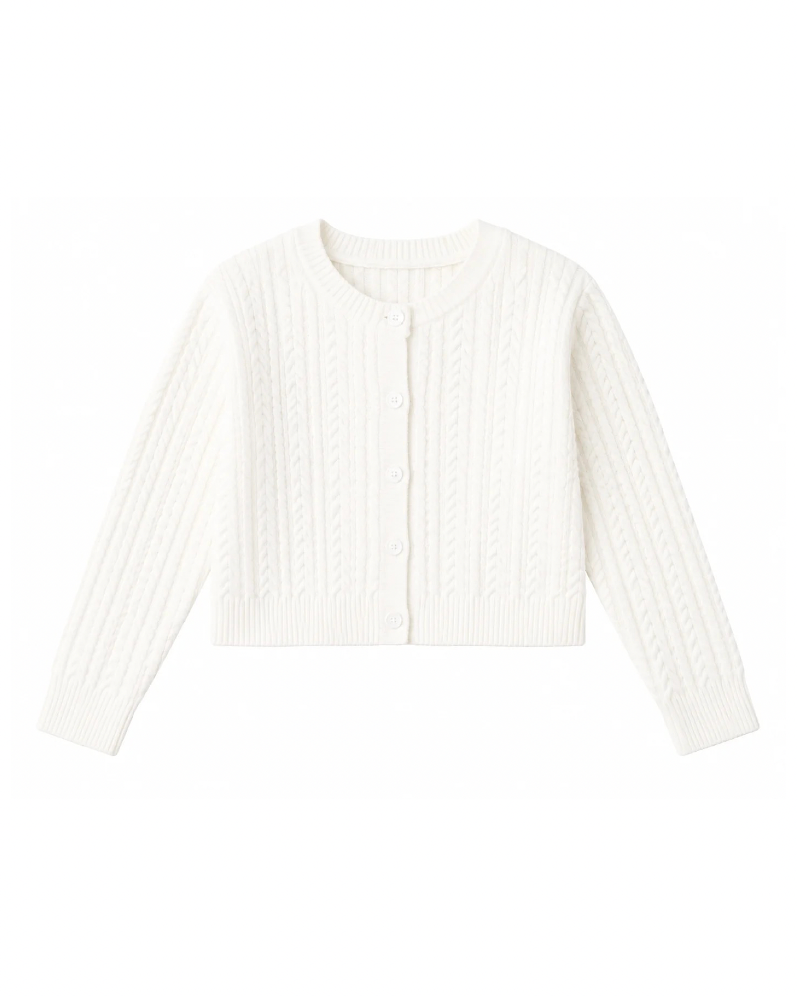 Girls Cable Knit Cardigan