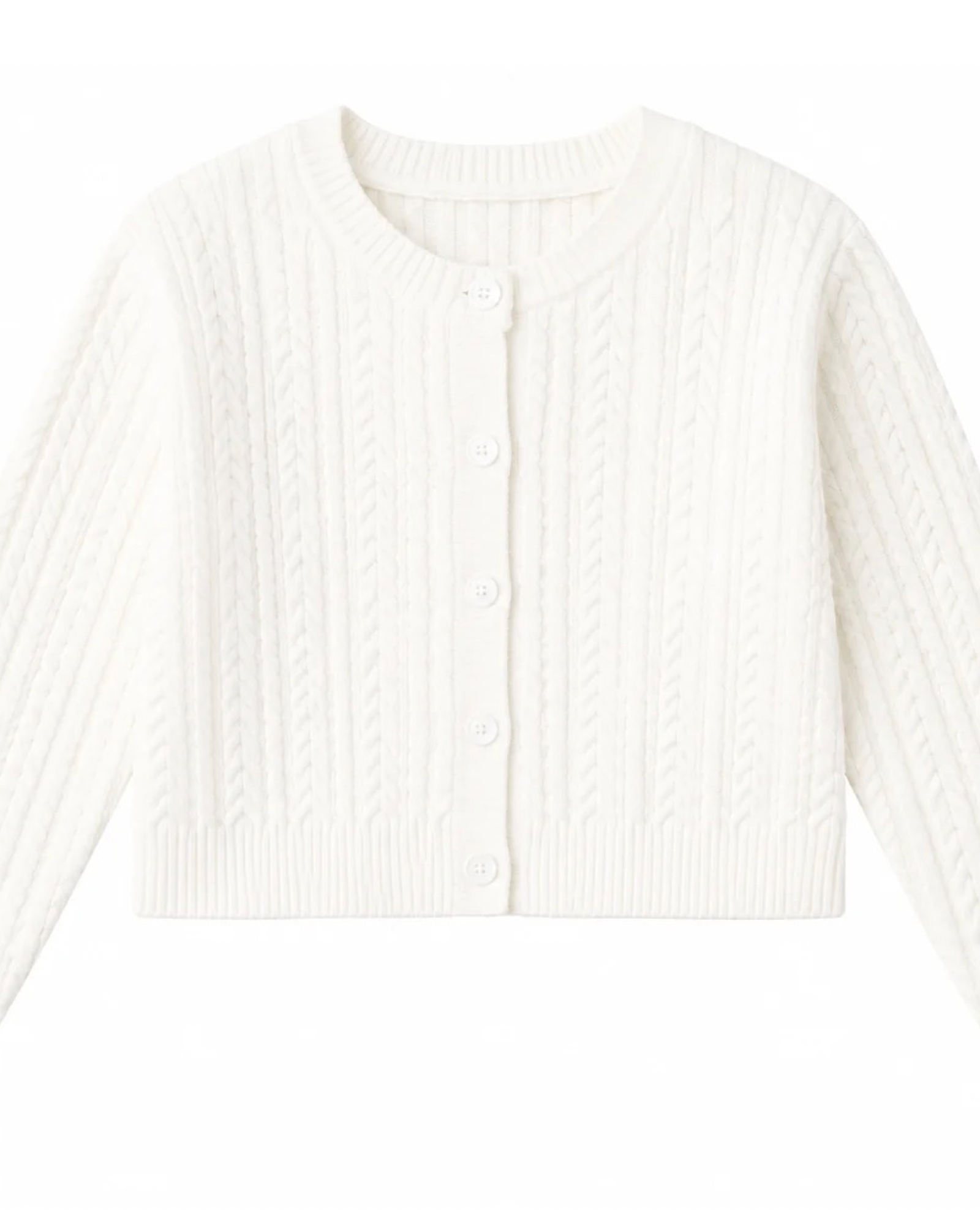 Girls Cable Knit Cardigan