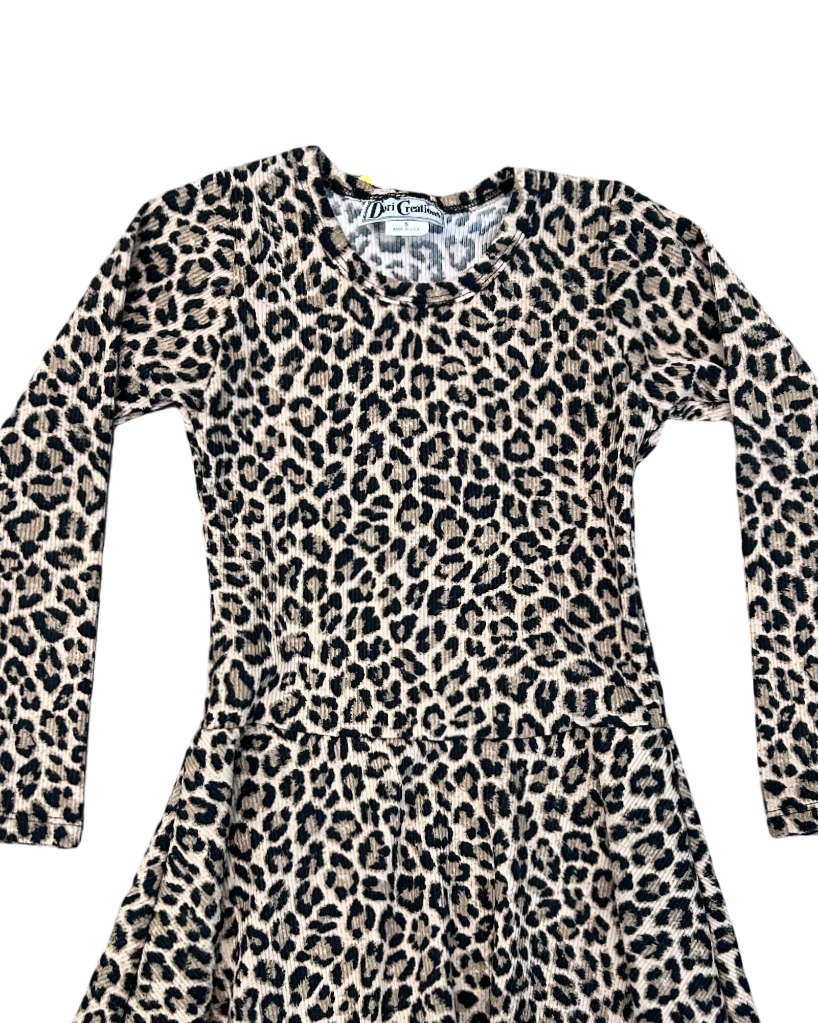 Girls Leopard Print Skater Dress