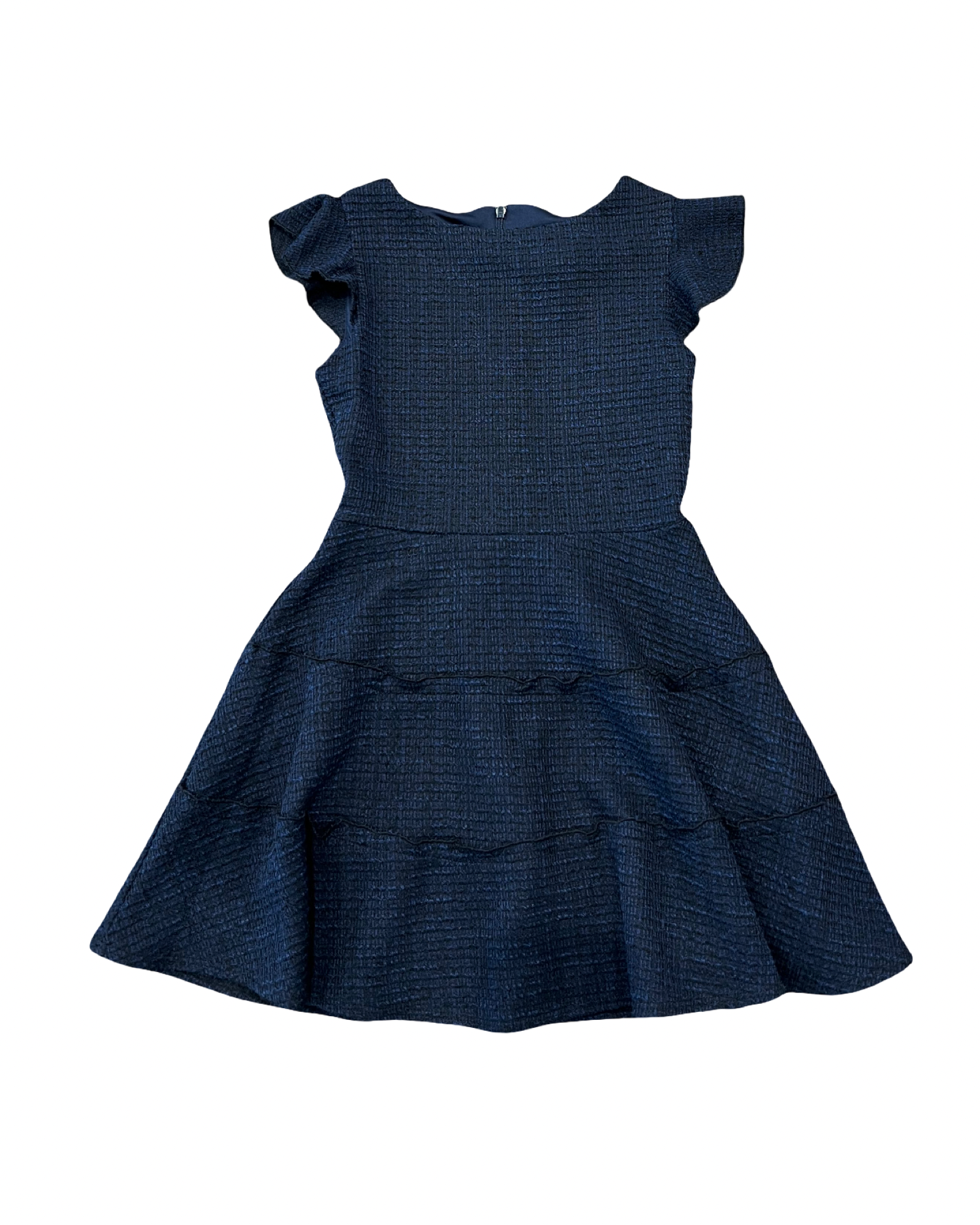 Girls & JR Navy Cap Sleeve Dress