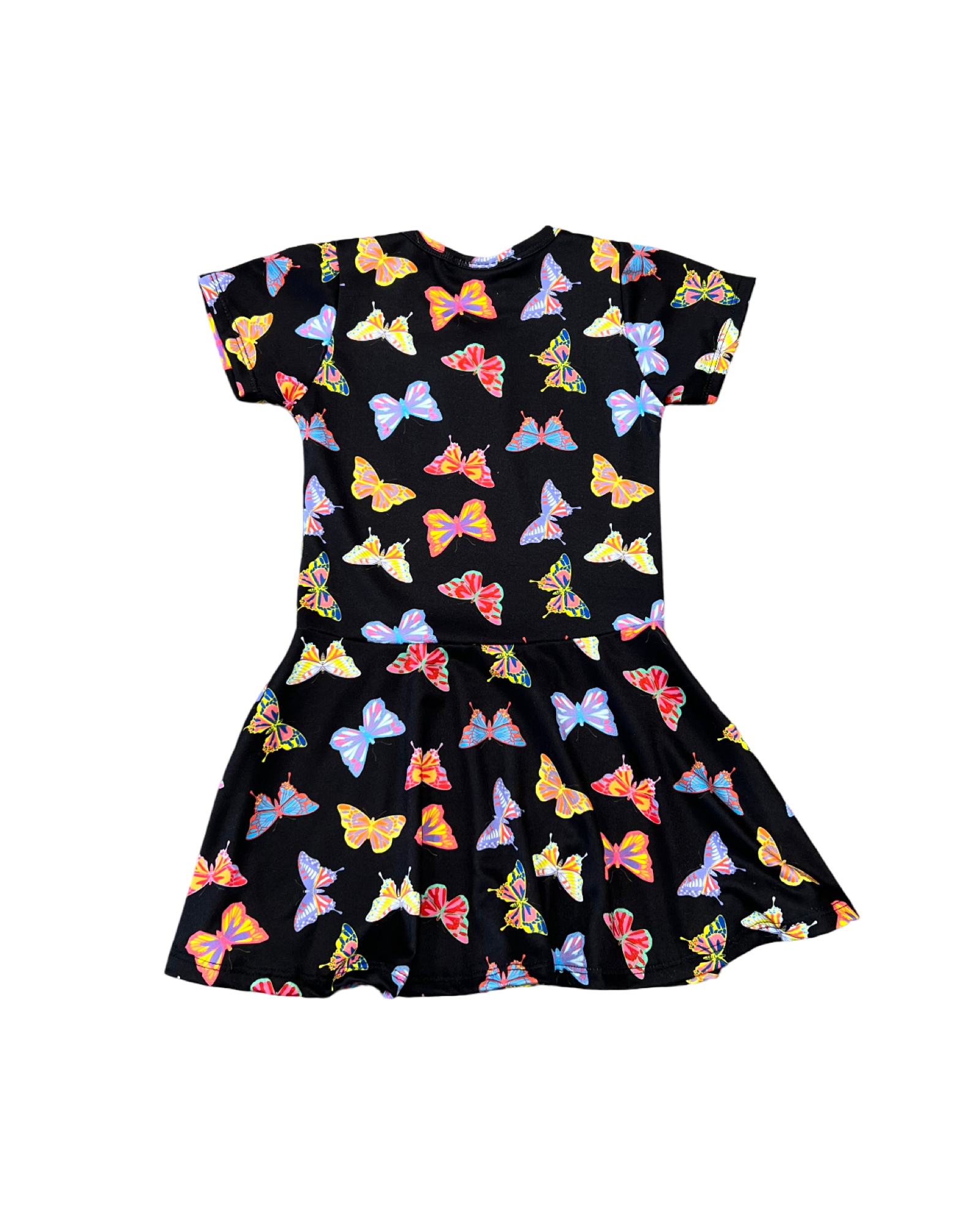 Girls Short Sleeve Butterfly Dress