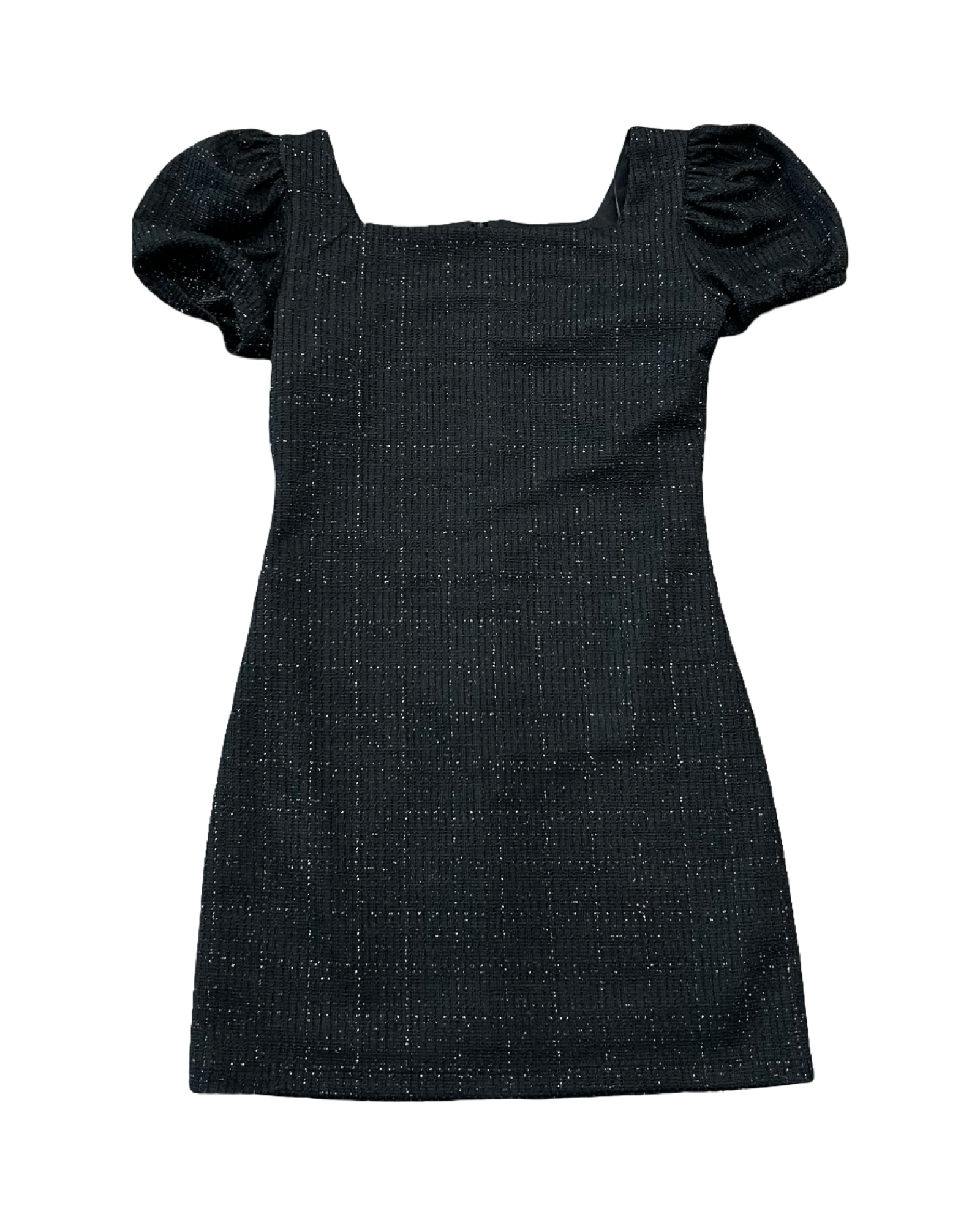 Girls & Juniors Black Puff Sleeve Dress