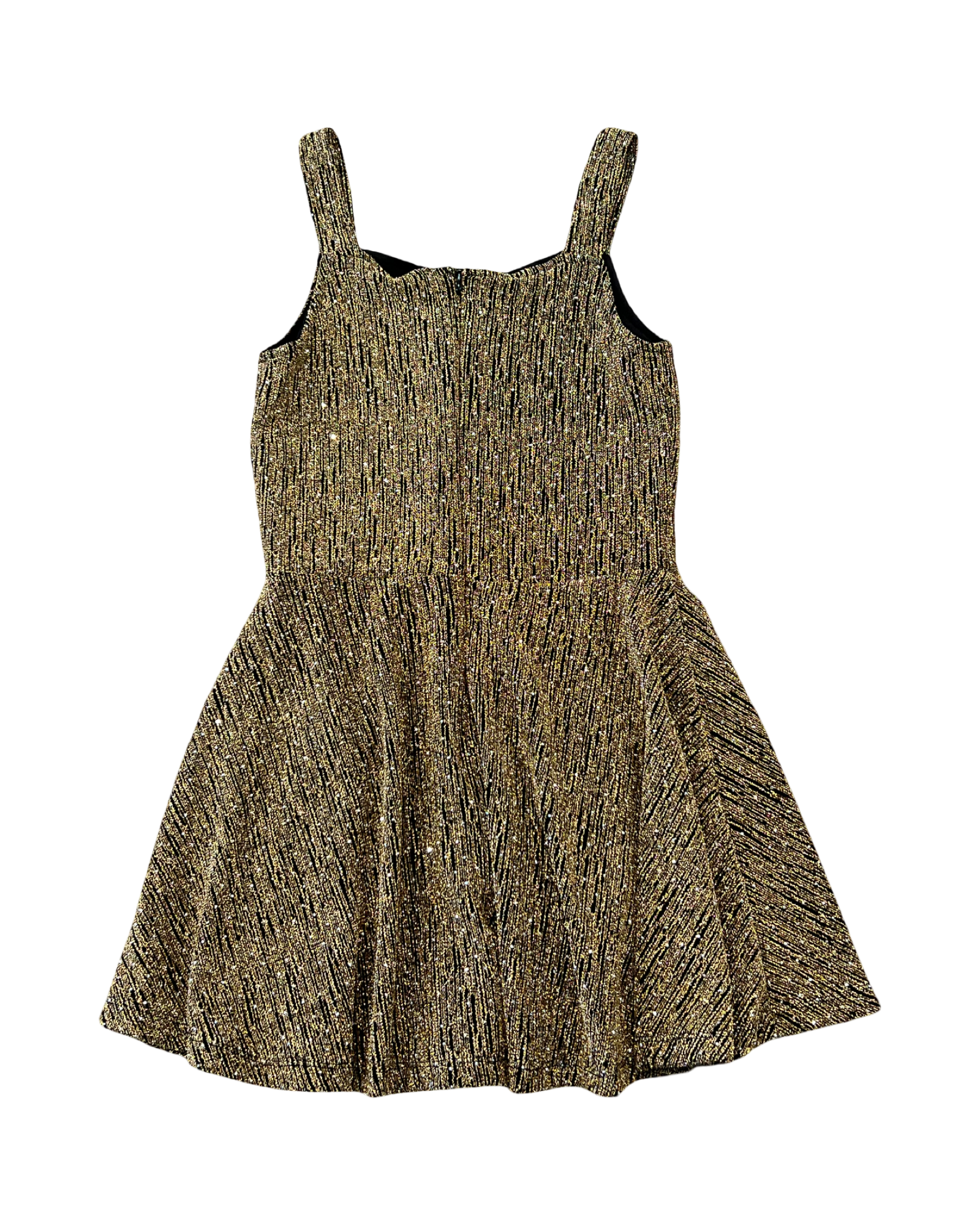 Girls Gold Studded Dress