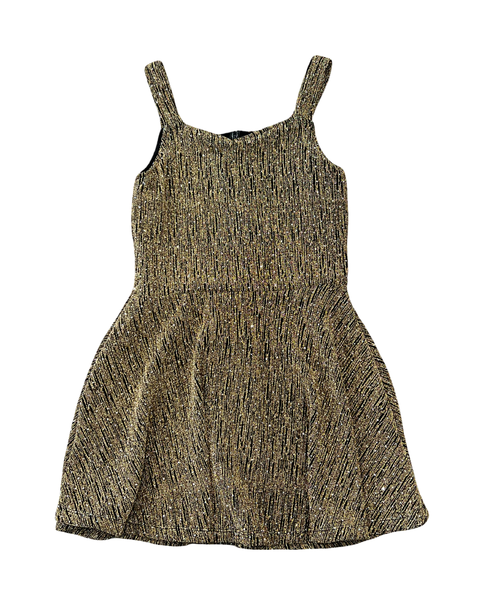 Girls Gold Studded Dress
