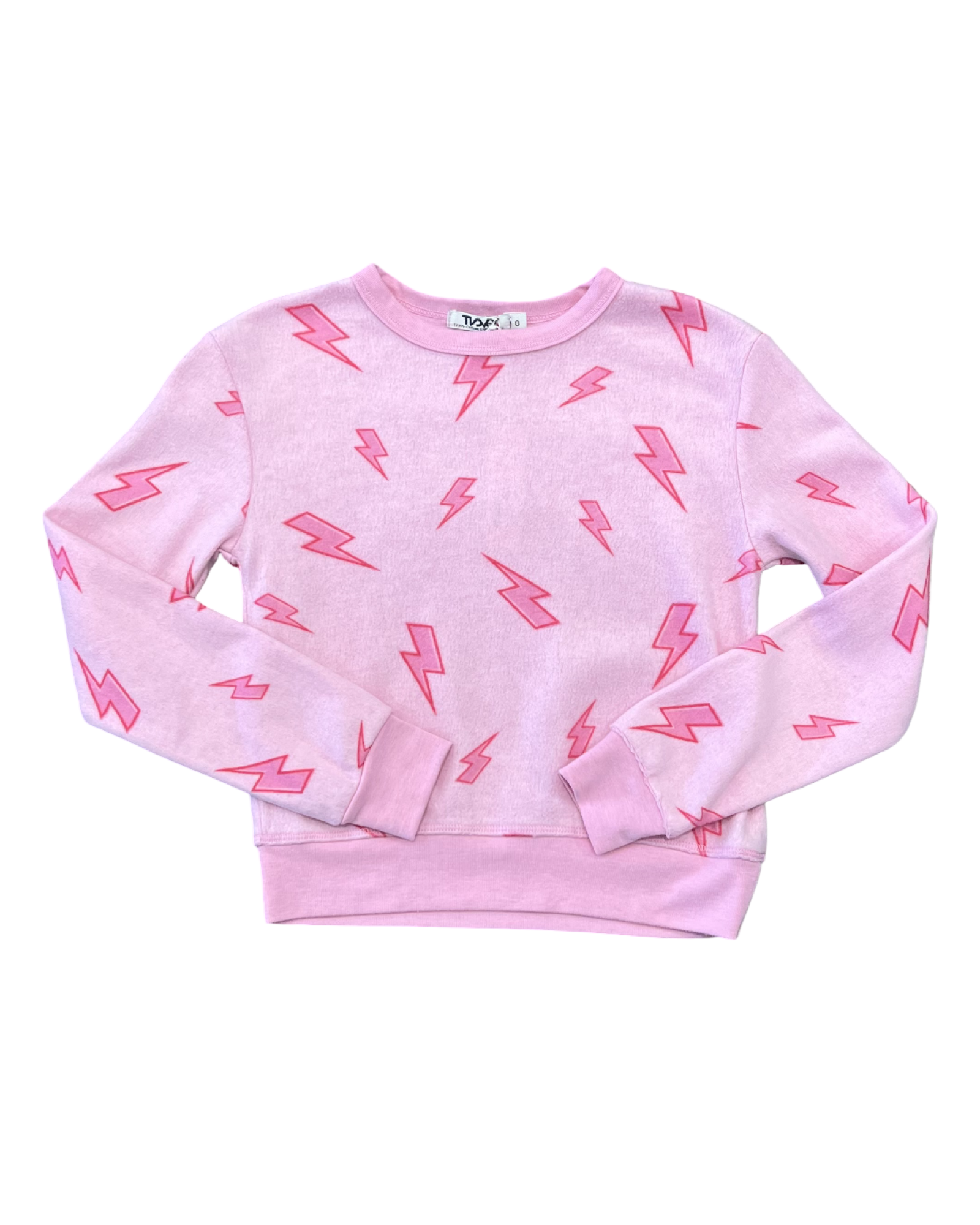 Girls Lightning Reversed Fabric Sweatshirt