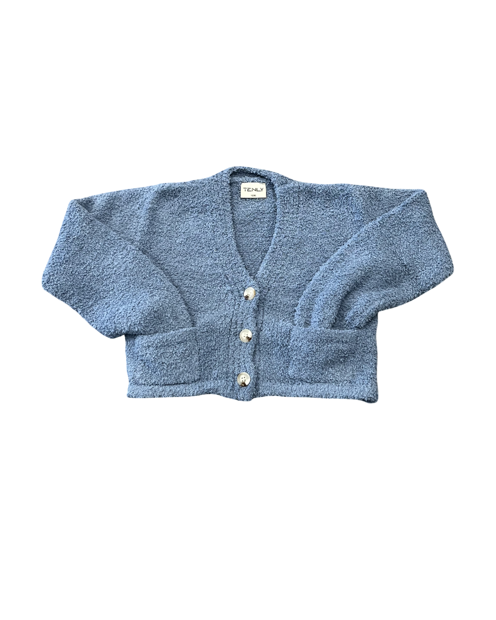 Girls Cerulean Sherpa Crop Top