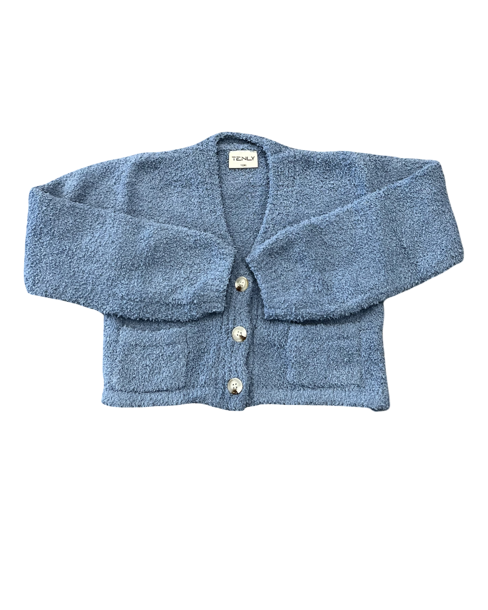 Girls Cerulean Sherpa Crop Top