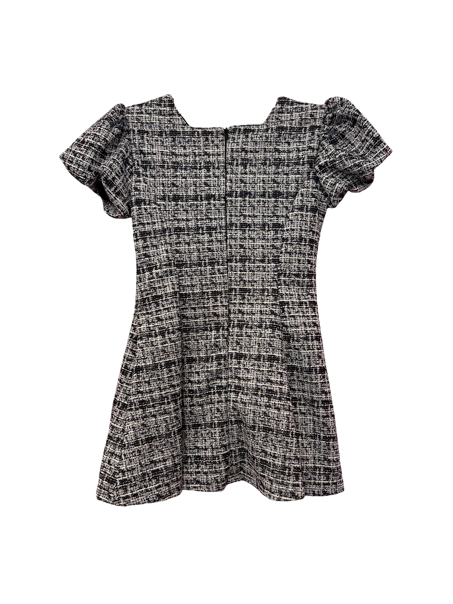 Girls Black Tweed Dress