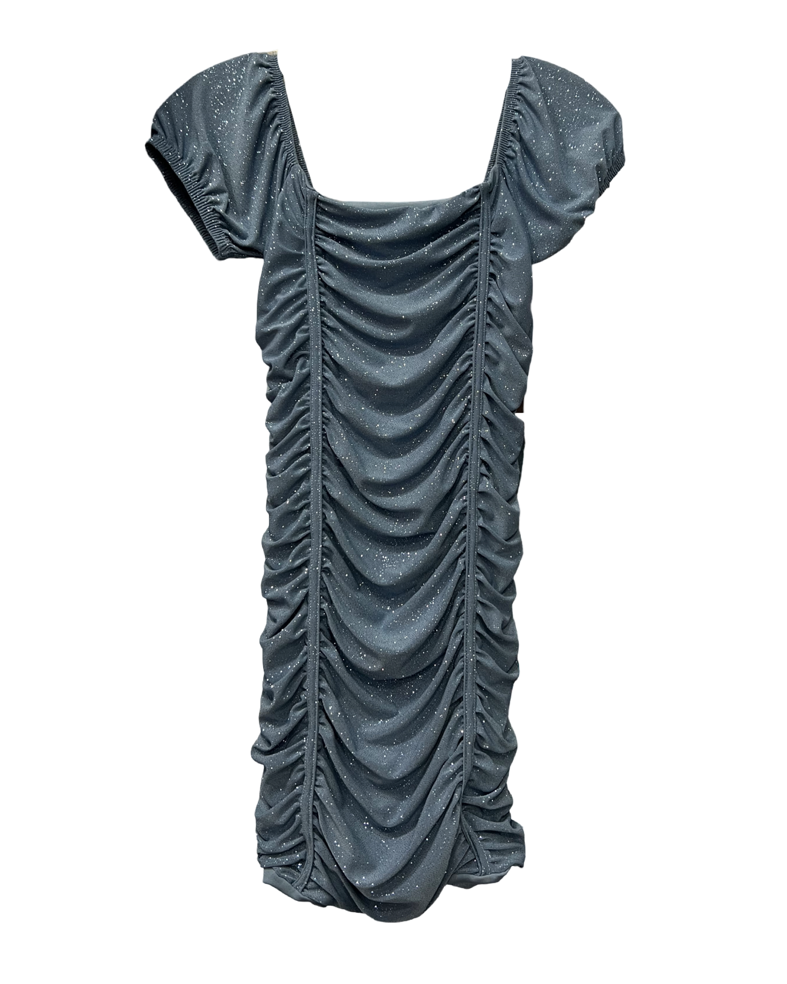 Girls Blue Glitter Dress