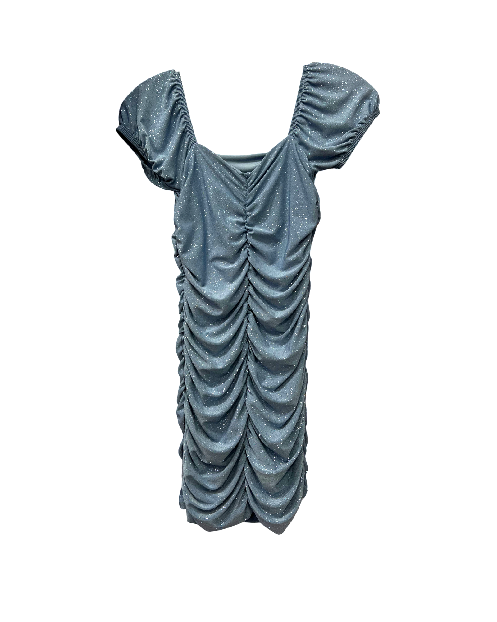 Girls Blue Glitter Dress