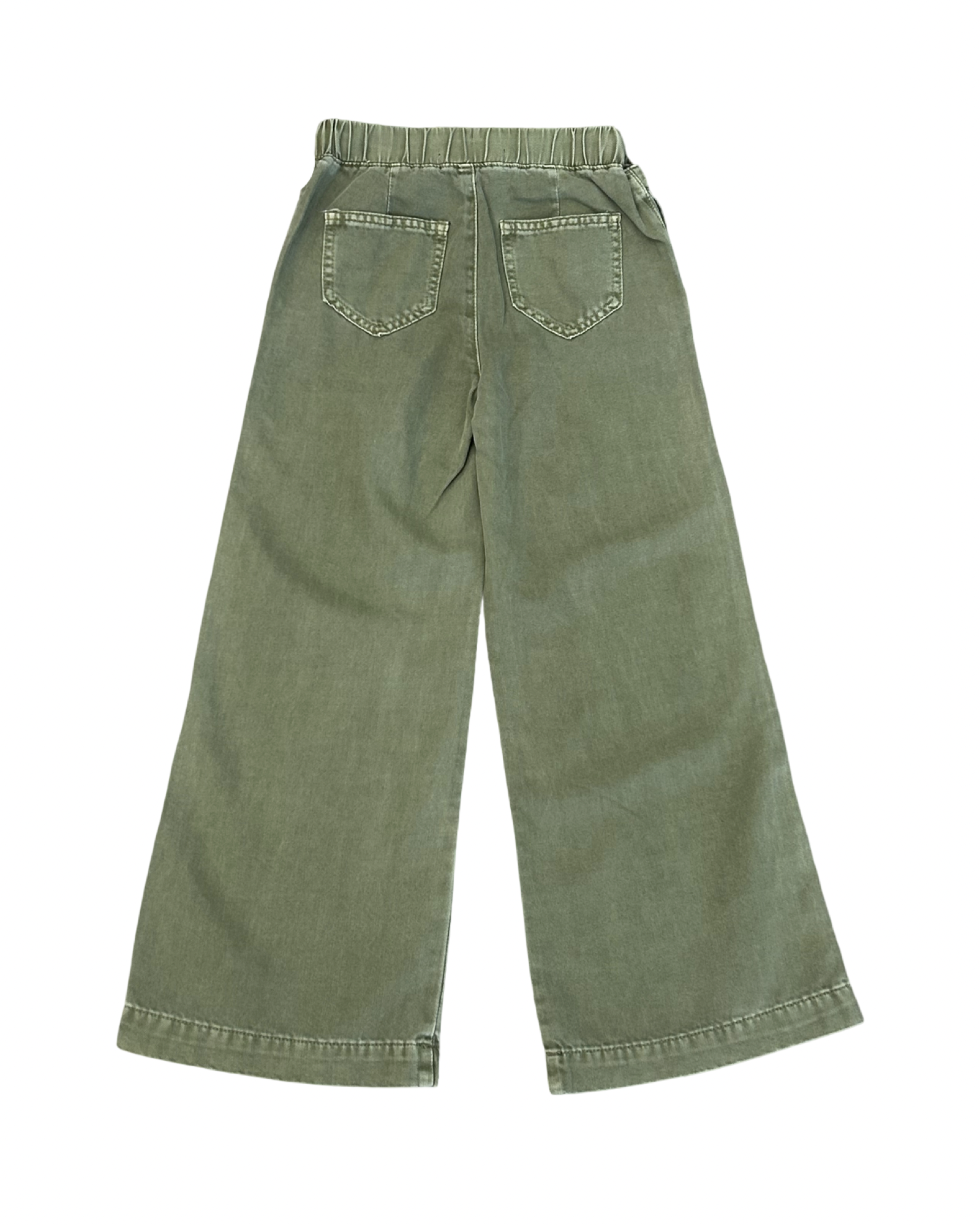 Girls Olive Drawstring Pants