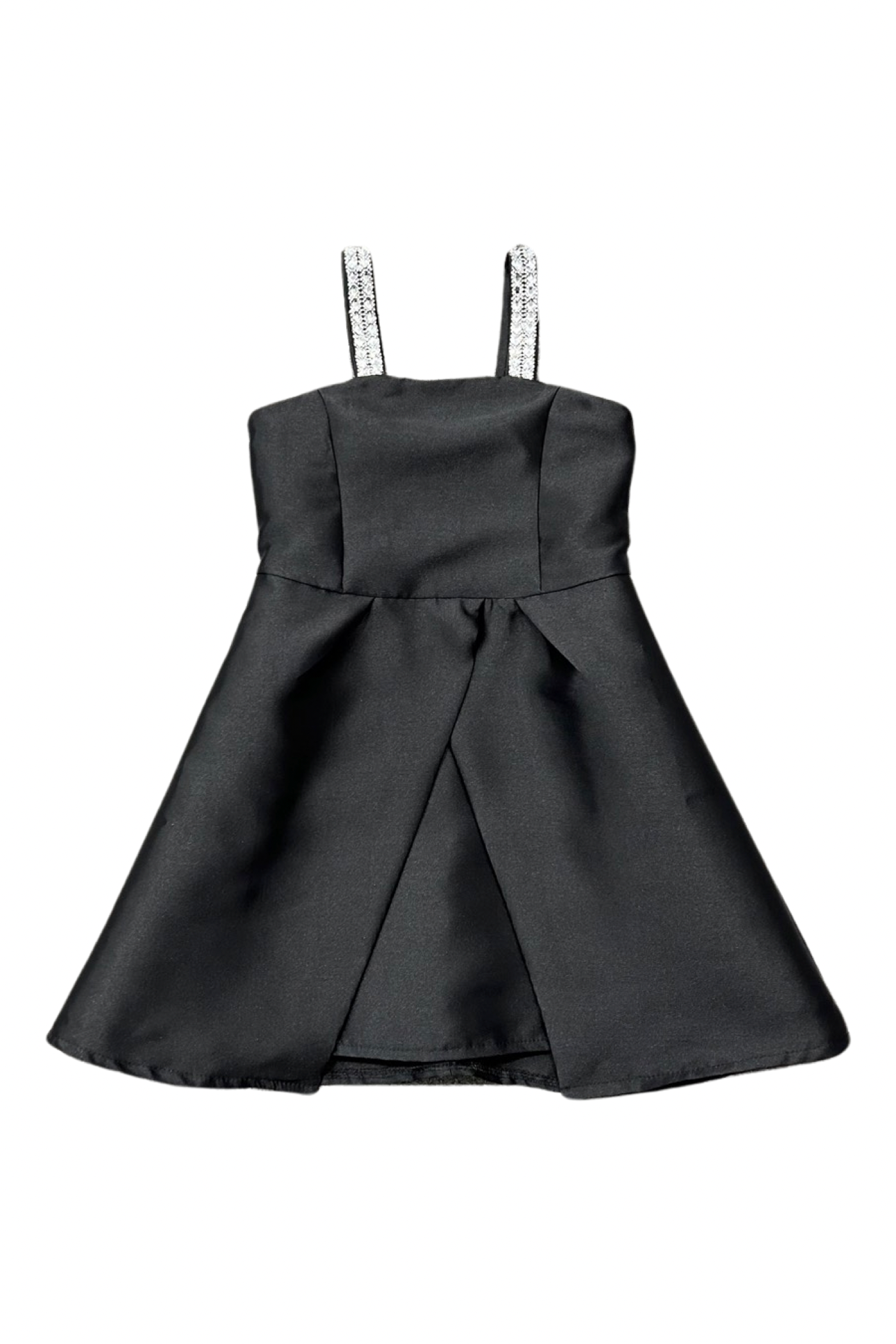 Girls Mikado Rhinestone Strap Aimee Party Dress