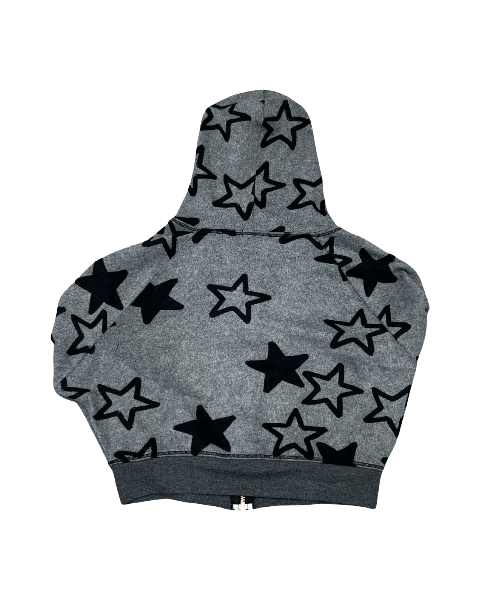 Girls Reverse Fabric Star Hoodie