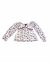 Girls Floral Peasant Blouse