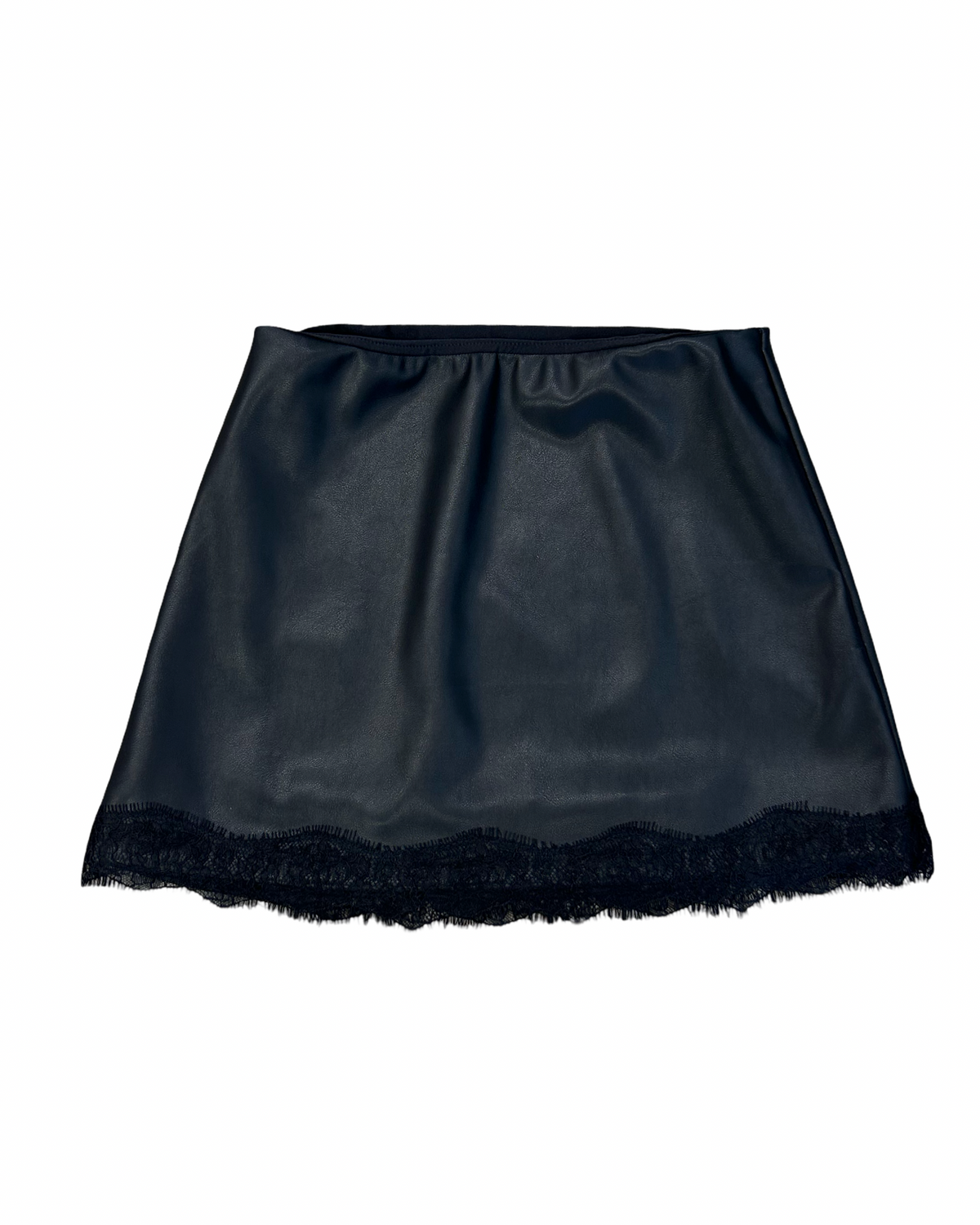 Girls Faux Leather Skirt