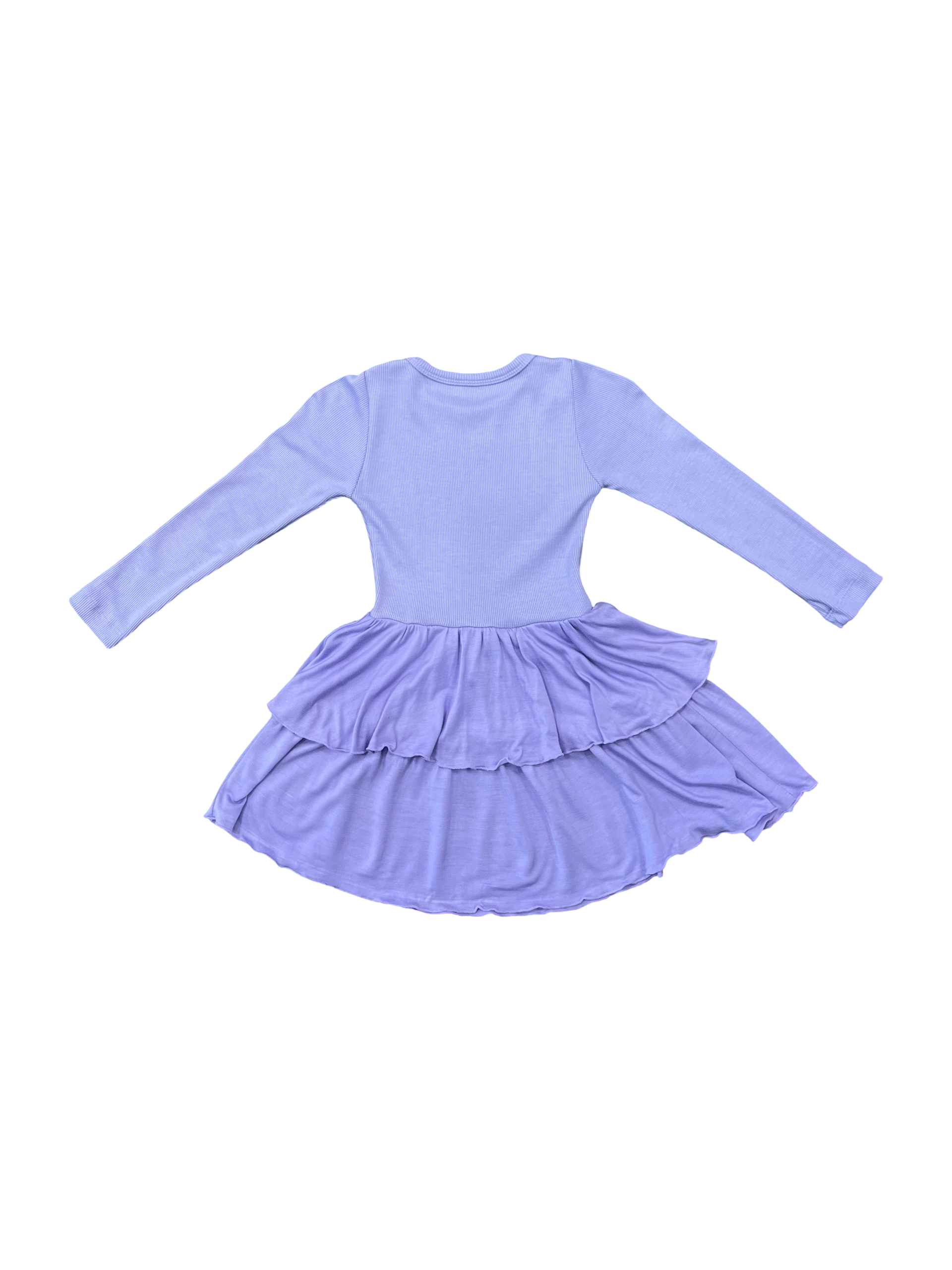 Allover Studded Hearts Ruffle Dress