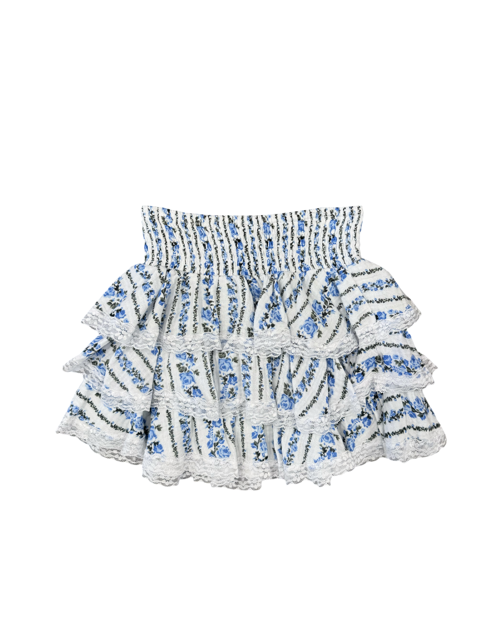 Girls Demure Floral Ruffle Skirt