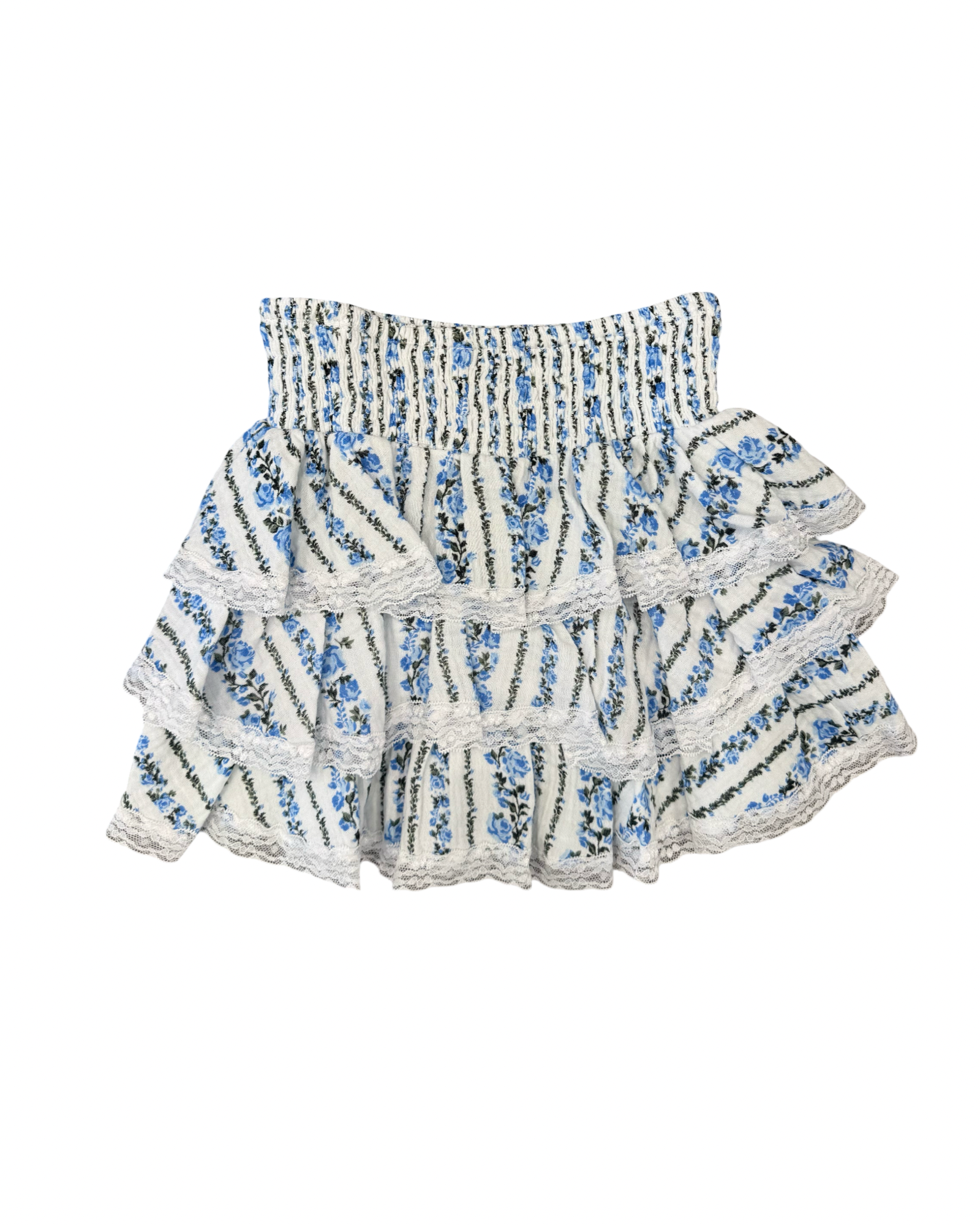 Girls Demure Floral Ruffle Skirt