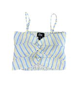 Girls Cutout Striped Tank Top